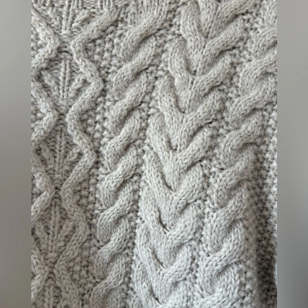 J. Crew Vintage Wool Cable Knit Sweater